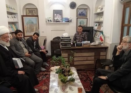 دیدار دکتر حدادعادل با آیت الله کلباسی اشتری